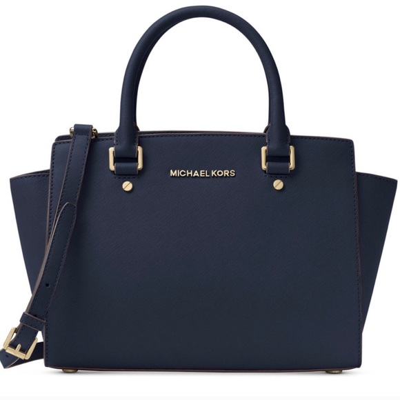 Michael Kors Handbags - Navy Blue Michael Kors Purse